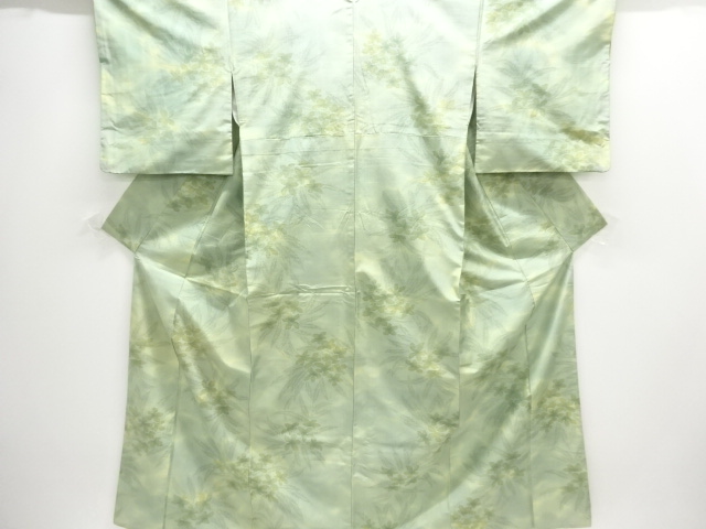 JAPANESE KIMONO / FLOWER / PLANT PATTERN WOVEN TOKAMACHI TSUMUGI KIMON